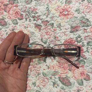 D&G vintage Brown Rectangular Glasses